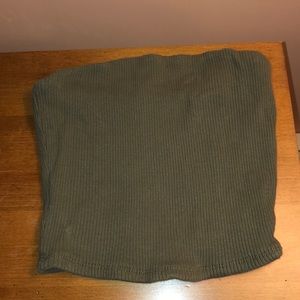 Army green tube top